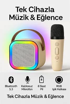 Party Box Bluetooth Kablosuz Karaoke