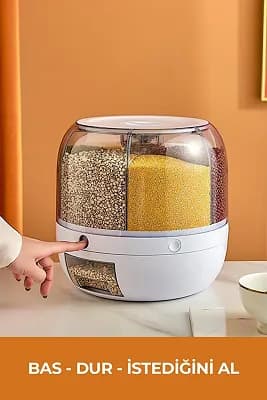 360 Derece Dönebilen Gıda Organizeri