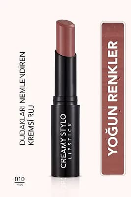 Yarı Parlak Stick Ruj- Creamy Stylo Lipstick -010 Nude-8682536013703
