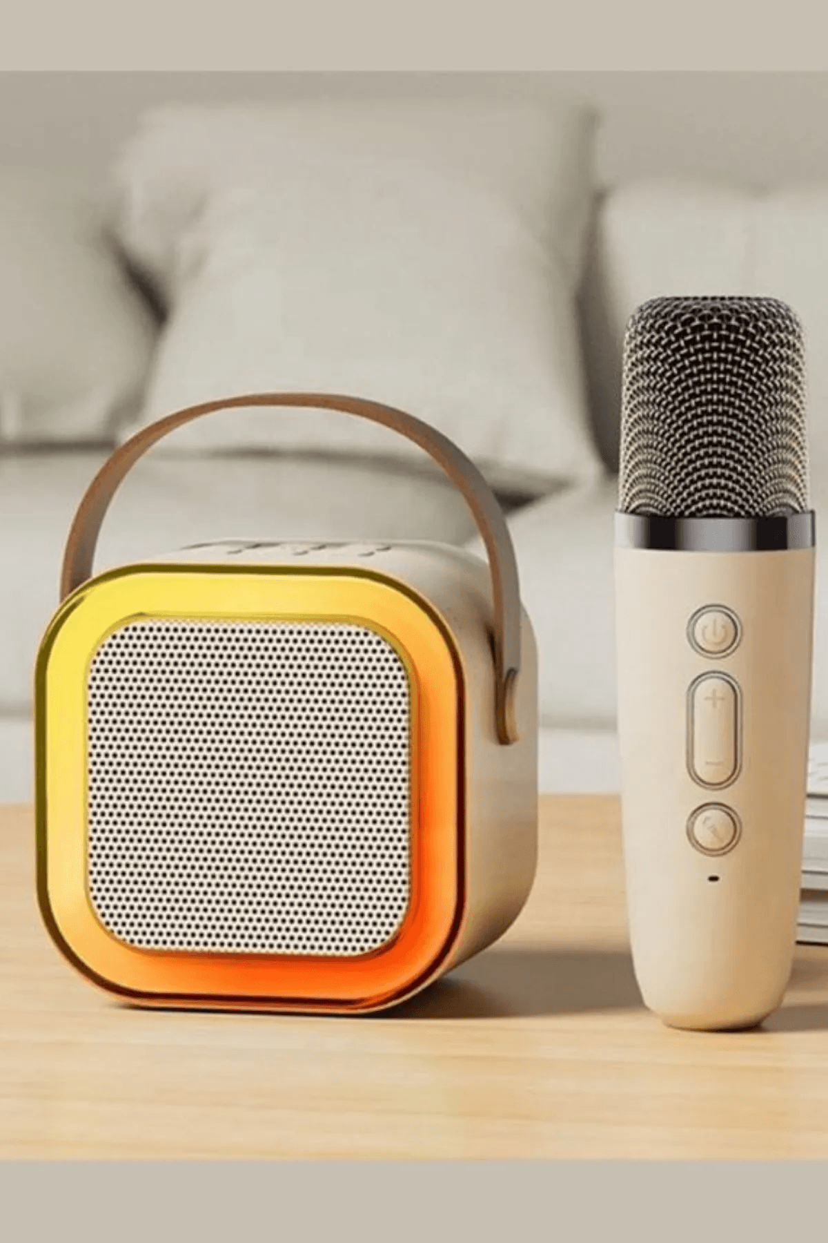 Işıklı Yüksek Ses Party Box Karaoke Bluetooth Hoparlör